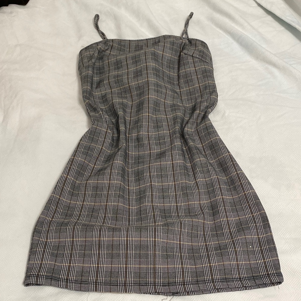 NWT windsor fall colored plaid mini dress